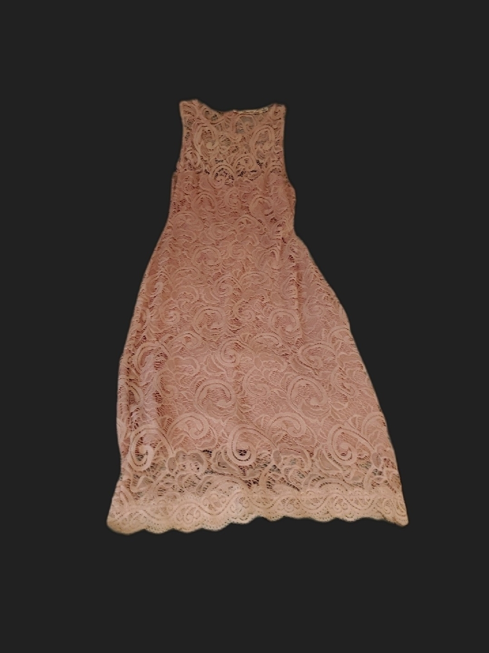 Liberty Love Sleeveless Lace Midi Dress in Dusty Rose - Picture 2 of 4
